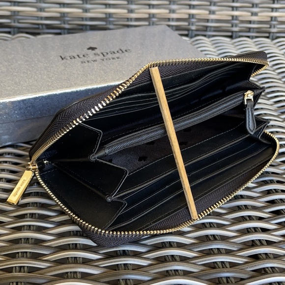 Kate Spade shimmy glitter boxed large continental wallet - Picture 7 of 16